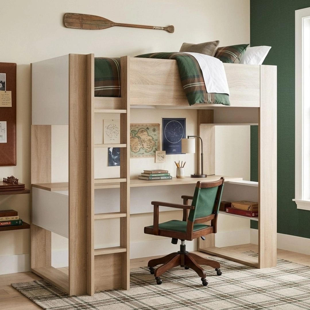 High sleeper κρεβάτι με μεγάλο γραφείο by TRASMAN High sleeper κρεβάτι με μεγάλο γραφείο by TRASMAN