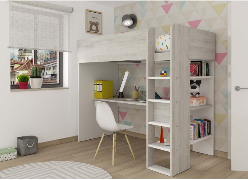 High Sleeper κρεβάτι με γραφείο και αποθηκευτικό χώρο High Sleeper κρεβάτι με γραφείο και αποθηκευτικό χώρο - Image 1