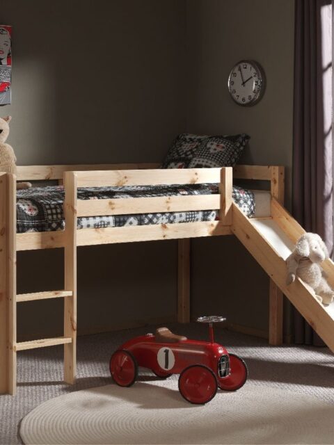 Pino Mid-Sleeper Κρεβάτι με τσουλήθρα by VIPACK