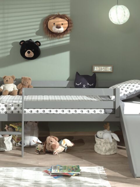 Pino Low Mid-Sleeper Κρεβάτι με τσουλήθρα by VIPACK